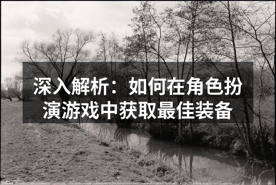 深入解析：如何在角色扮演游戏中获取最佳装